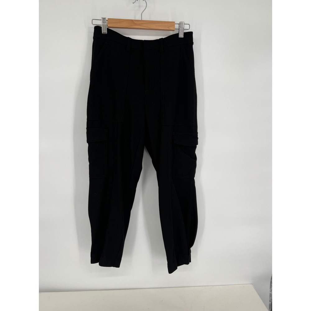 Banana Republic Petite Black Cargo‎ Pants Casual Career Size 6